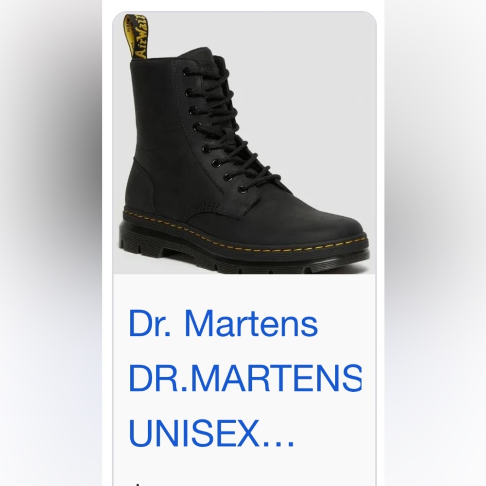 Dr. Martens Black Lace-Up Boots